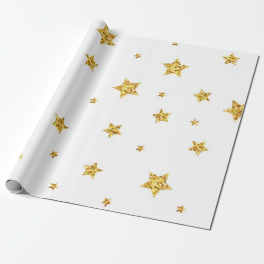 Sterrenpatroon Cadeaupapier (Uitgerold)