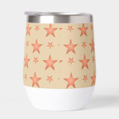 Sterrenpatroon in gradiënt terracotta sinaasappel (Rechts)