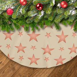 Sterrenpatroon in gradiënt terracotta sinaasappel kerstboom rok