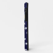 sterrenpatroon naam blauw Case-Mate iPhone case (Achterkant/links)