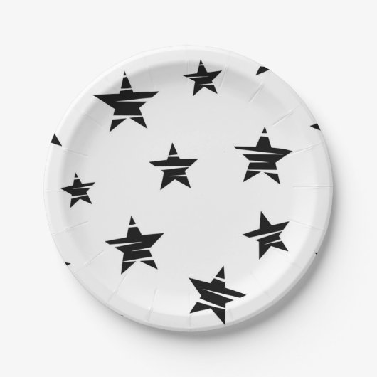 Sterrenpatroon Papieren Bordje (Voorkant)