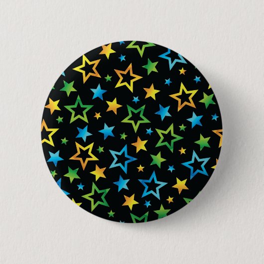 Sterrenpatroon Ronde Button 5,7 Cm (Voorkant)