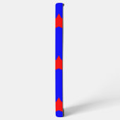 Sterrenpatroon Rood Wit en Blauw Samsung Galaxy Hoesje (Linkerkant)