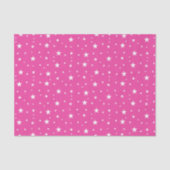 Sterrenpatroon Roze Tissuepapier (Voorkant)