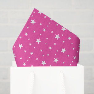Sterrenpatroon Roze Tissuepapier