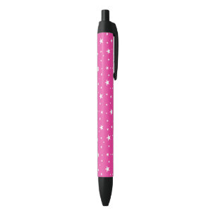 Sterrenpatroon Roze Zwarte Inkt Pen