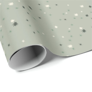 Sterrenpatroon (Sage Green) Cadeaupapier