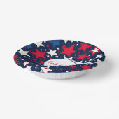 Sterrenpracht: rood, wit blauw feestpapier kommen (Gebogen)