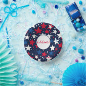 Sterrenpracht: rood, wit blauw feestpapier kommen (Feest)