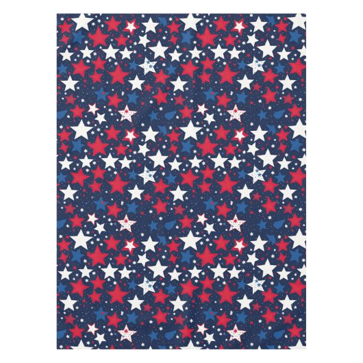 Sterrenpracht: rood, wit & blauw tafelkleed (Voorkant)