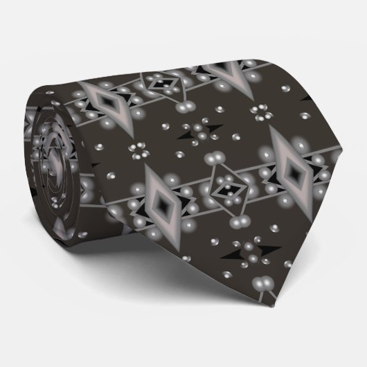 Sterrenprestaties Modern Abstract kunstontwerp Stropdas (Opgerold)