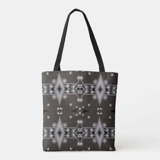 Sterrenprestaties Modern Abstract kunstontwerp Tote Bag (Achterkant)