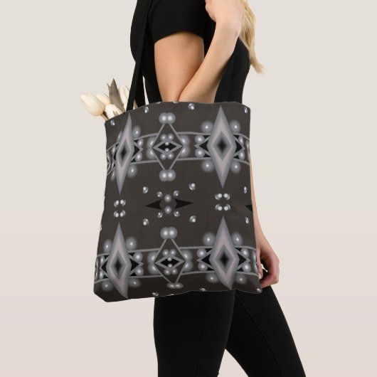 Sterrenprestaties Modern Abstract kunstontwerp Tote Bag (Dichtbij)