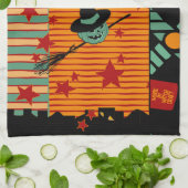 Sterrenrit met groene Jack-theekleed Theedoek (Gevouwen)