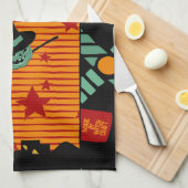 Sterrenrit met groene Jack-theekleed Theedoek (Quarter Fold)