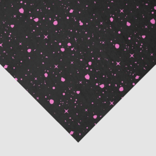 Sterrenroze nacht tissuepapier (Detail)