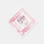 Sterrenroze Pinkmas Kerstscene Servetten Kinderen (Hoek)