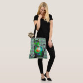 Sterrenruimte in kat tote bag (Op model)