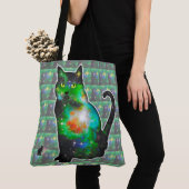 Sterrenruimte in kat tote bag (Dichtbij)