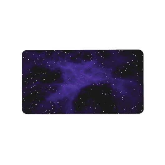 Sterrenruimte Nebula Scène Etiket (Voorkant)