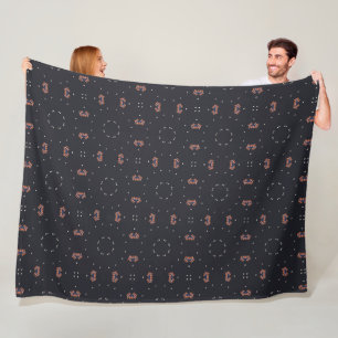Sterrens En Uniek Ruimteschip Patroon Fleece Deken