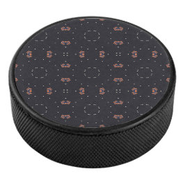 Sterrens En Uniek Ruimteschip Patroon Hockey Puck