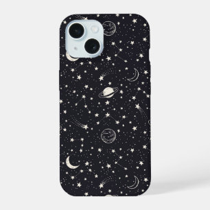 Sterrens & Planeten Patroon iPhone 15 Case