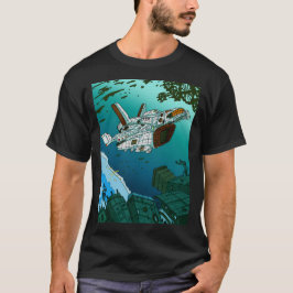 Sterrenschip en ruimtestation. Fleet Wars Wi T-shirt
