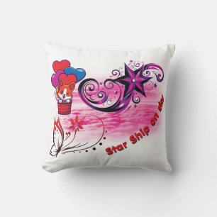 Sterrenschip White Pillow Kussen