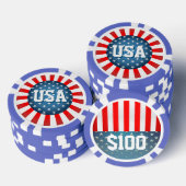Sterrenschuine stijl poker chips (Opstapeling)