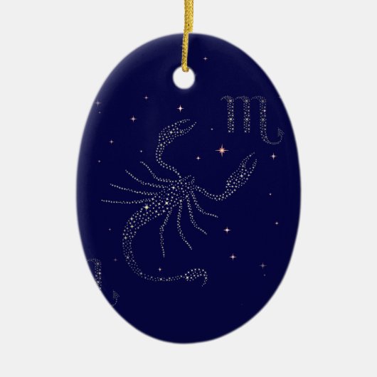 sterrenscorpio keramisch ornament (Voorkant)