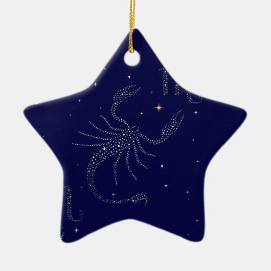 sterrenscorpio keramisch ornament (Voorkant)