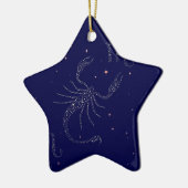sterrenscorpio keramisch ornament (Links)