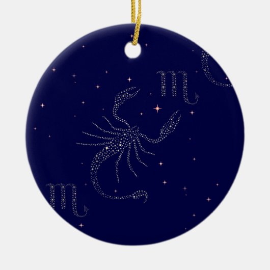 sterrenscorpio keramisch ornament (Voorkant)