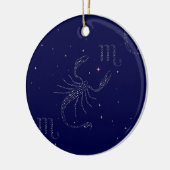 sterrenscorpio keramisch ornament (Links)