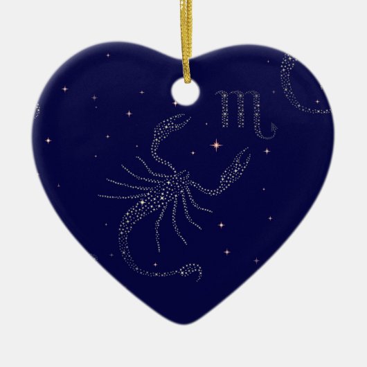 sterrenscorpio keramisch ornament (Voorkant)