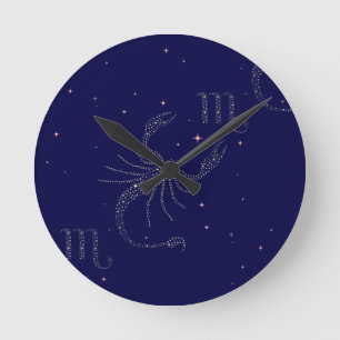 sterrenscorpio ronde klok