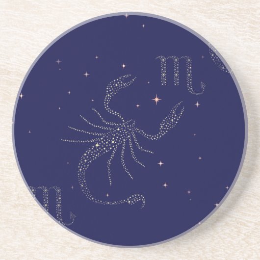 sterrenscorpio zandsteen onderzetter (Voorkant)