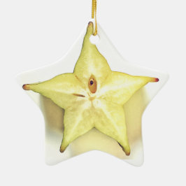 Sterrensornament met tafelzout keramisch ornament