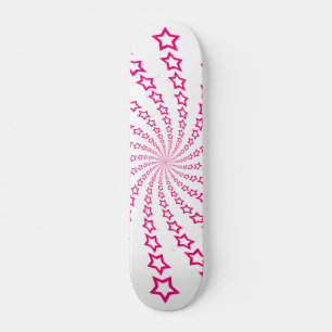 Sterrenspiraal: Roze sterren: Skateboard