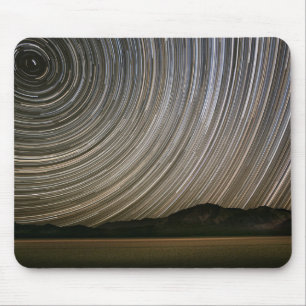 Sterrenspoor bij Nacht   California, Death Valley Muismat