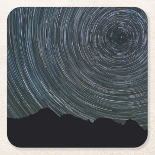 Sterrensporen rond Polaris Ingalls Pass Kartonnen Onderzetters