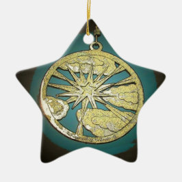 Sterrensprong door wolken keramisch ornament