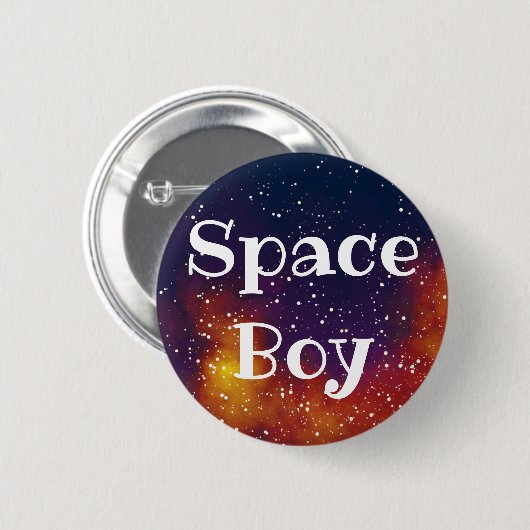 sterrenstatus van Space Boy Ronde Button 5,7 Cm (Voorkant /achterkant)