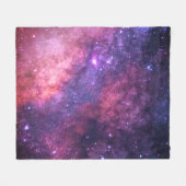 Sterrenstelsel Buitenruimte Nevel Sterren Sky Univ Fleece Deken (Voorkant (Horizontaal))