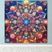 STERRENSTELSEL CANVAS AFDRUK (Insitu (Houten vloer))