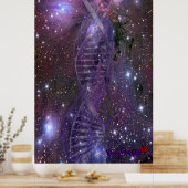 sterrenstelsel-DNA-Poster Poster (Keuken)