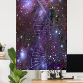 sterrenstelsel-DNA-Poster Poster (Thuiskantoor)