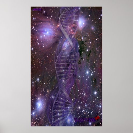 sterrenstelsel-DNA-Poster Poster (Voorkant)