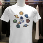 Sterrenstelsel dromende ontdekkingsreiziger astron t-shirt